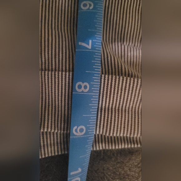 Women's Black Striped Shorts - Picture 3 of 4